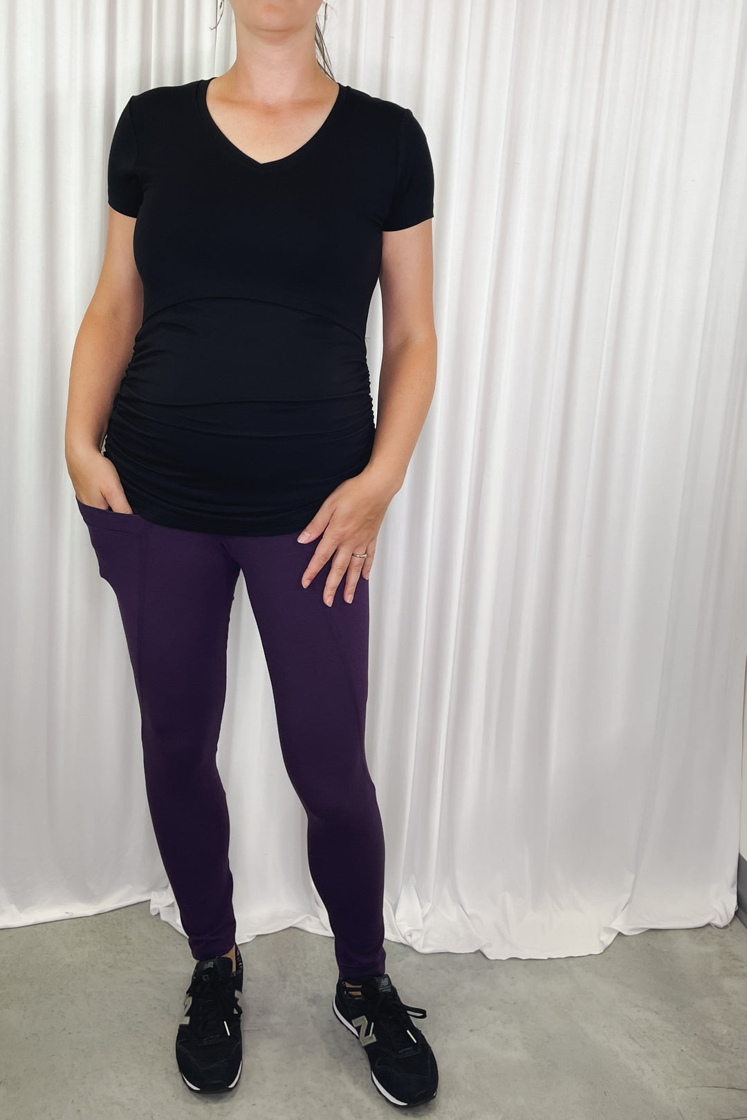 Legging Bella à poche - Mauve