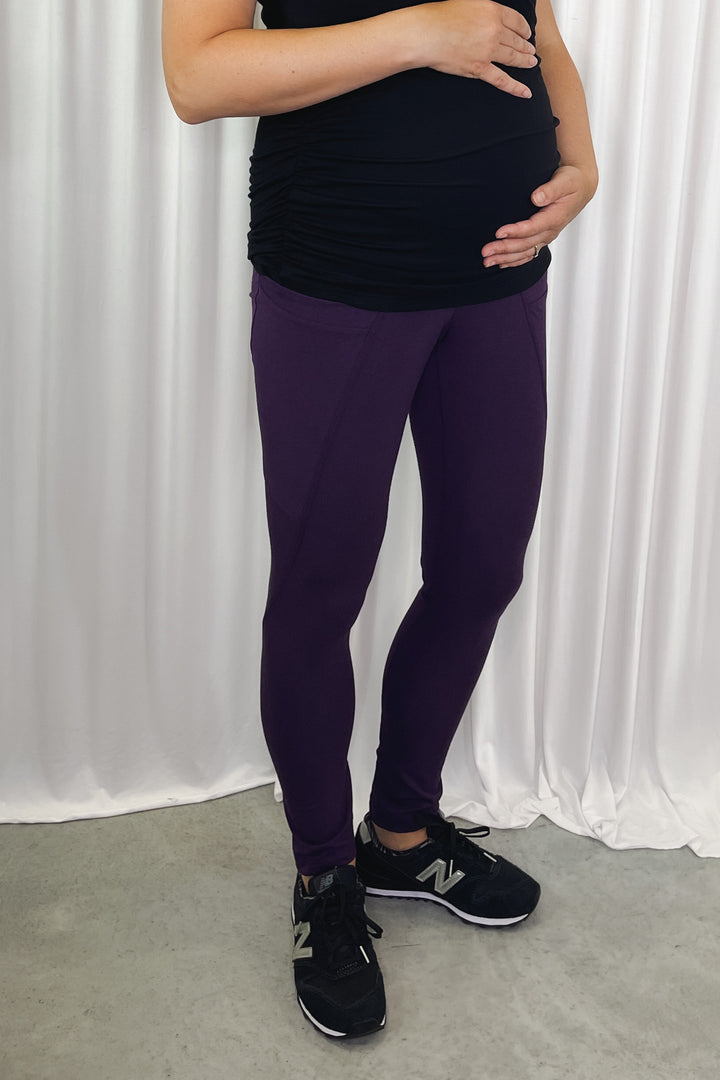 Legging Bella à poche - Mauve