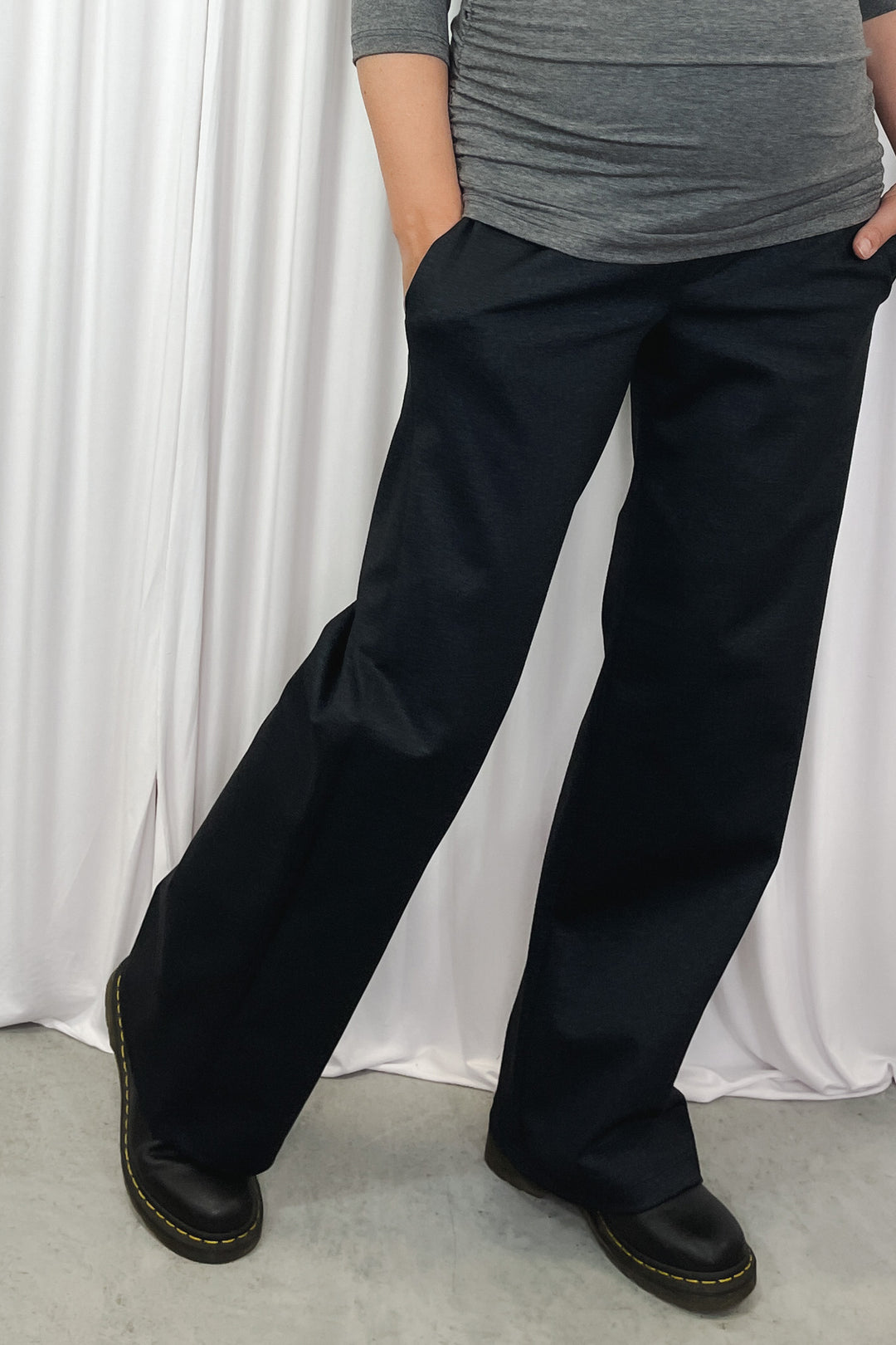 Pantalon Maternité Florence - Denim bleu foncé