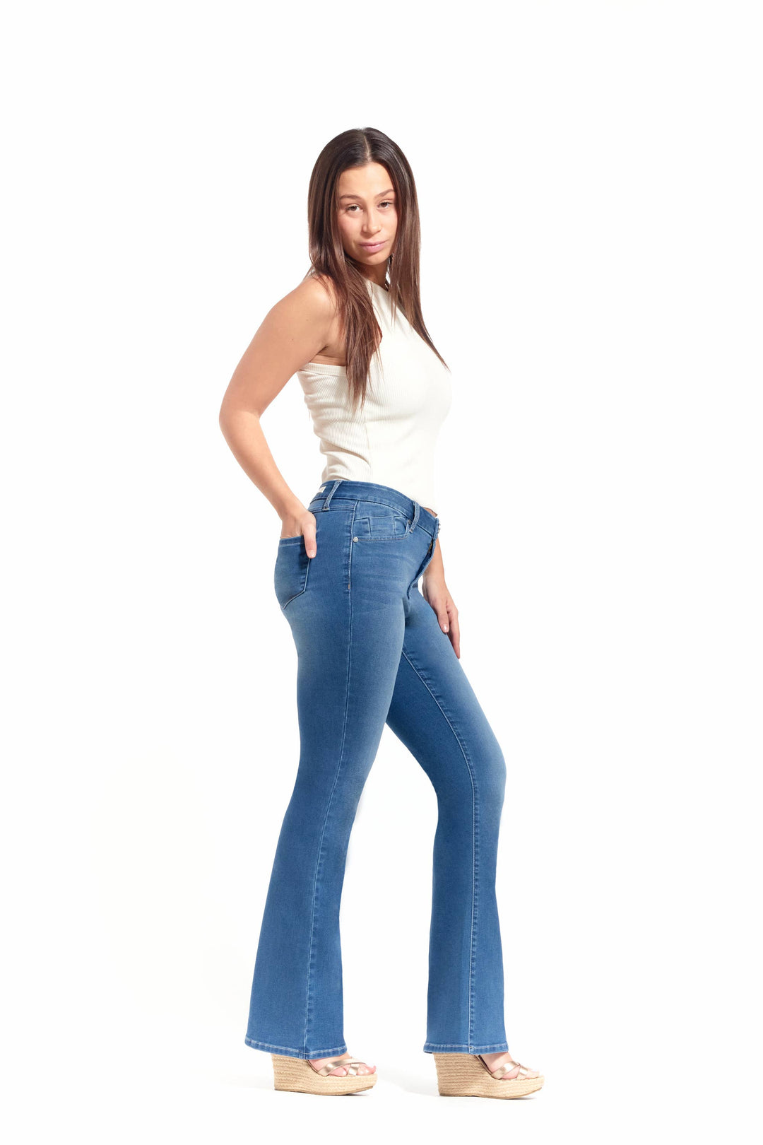 Jeans Belle - Bleu azur