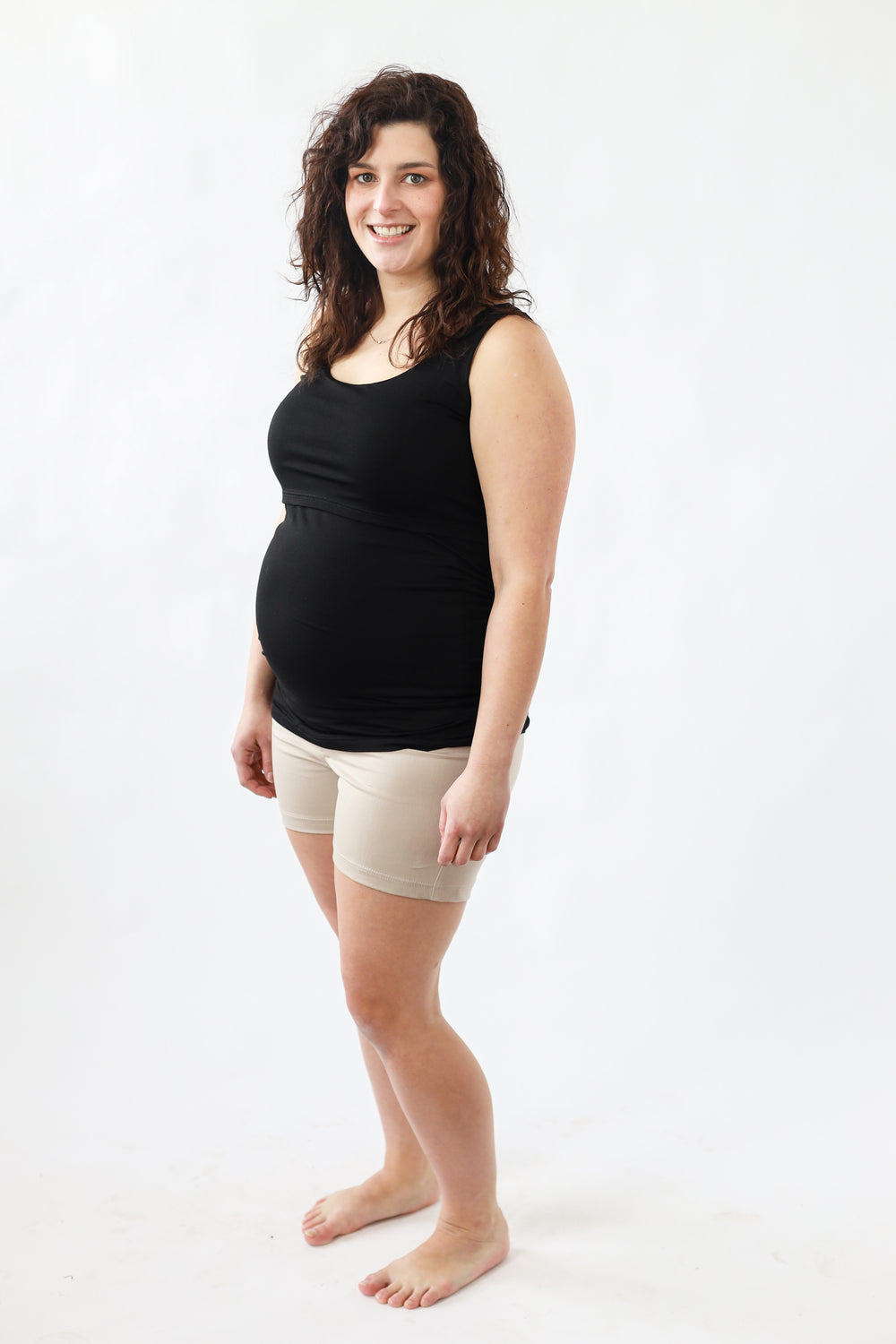 Maternity shorts beige