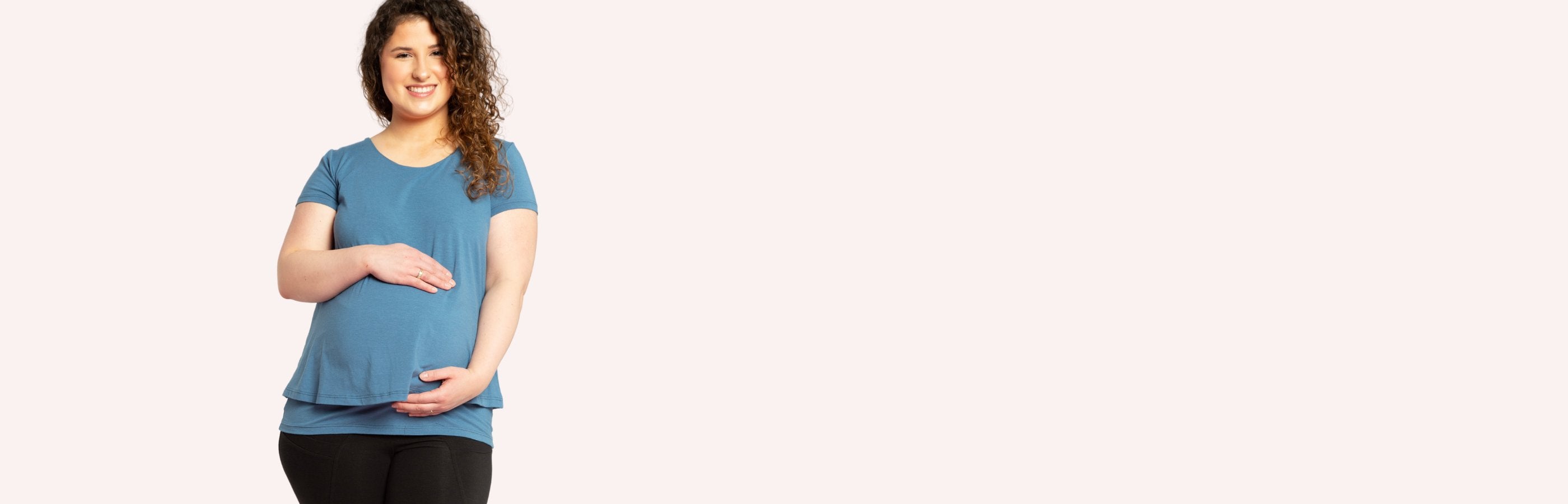 chandail de maternite bleu