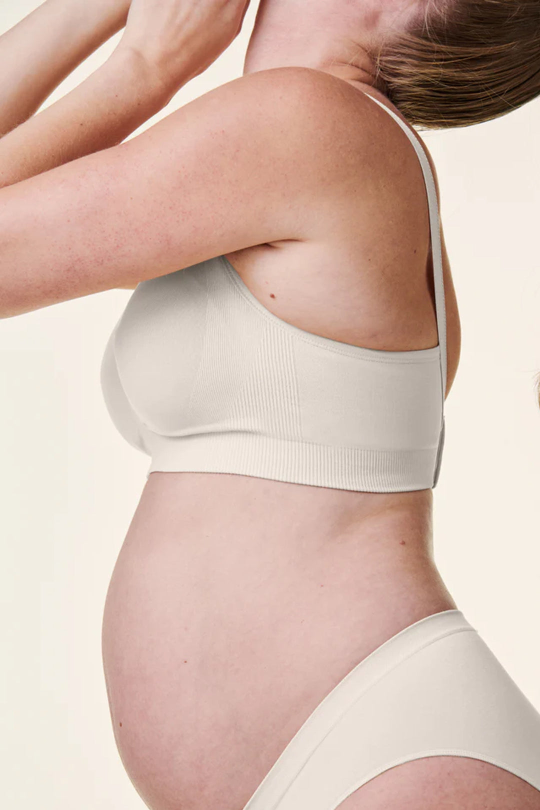 Full Cup ''Body Silk'' Maternity/Nursing Bra - Perle