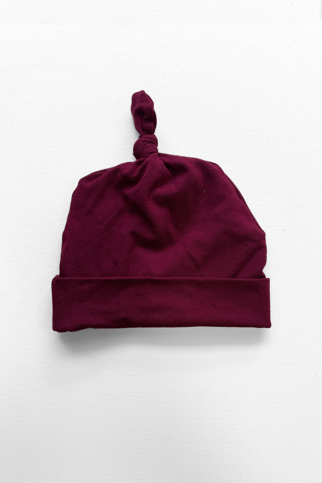 Baby knotted hat - Merlot