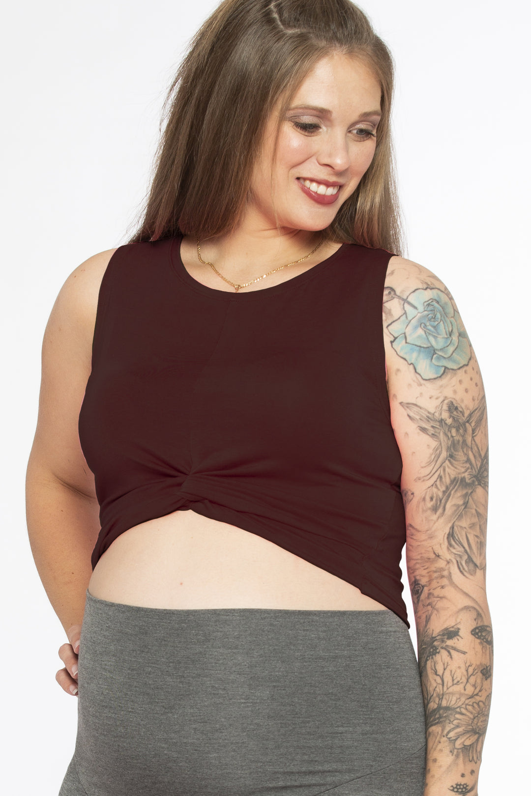 Camisole courte nouée