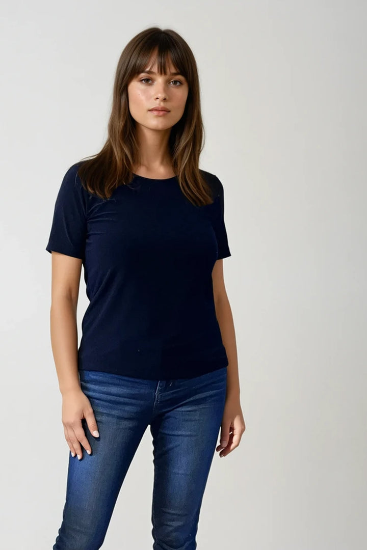 Edith - Short-sleeved fluid sweater