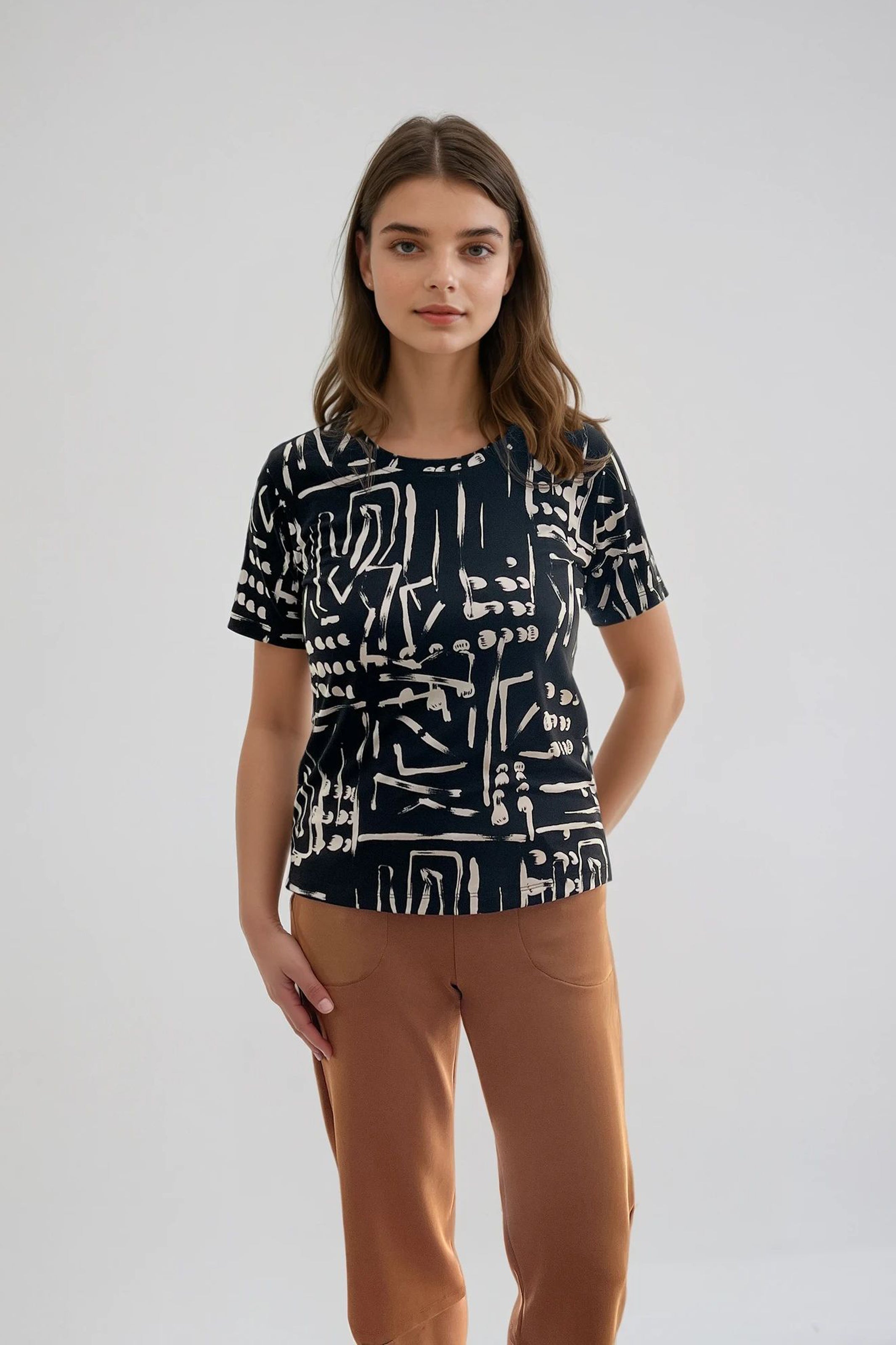 Edith - Chandail fluide à motif