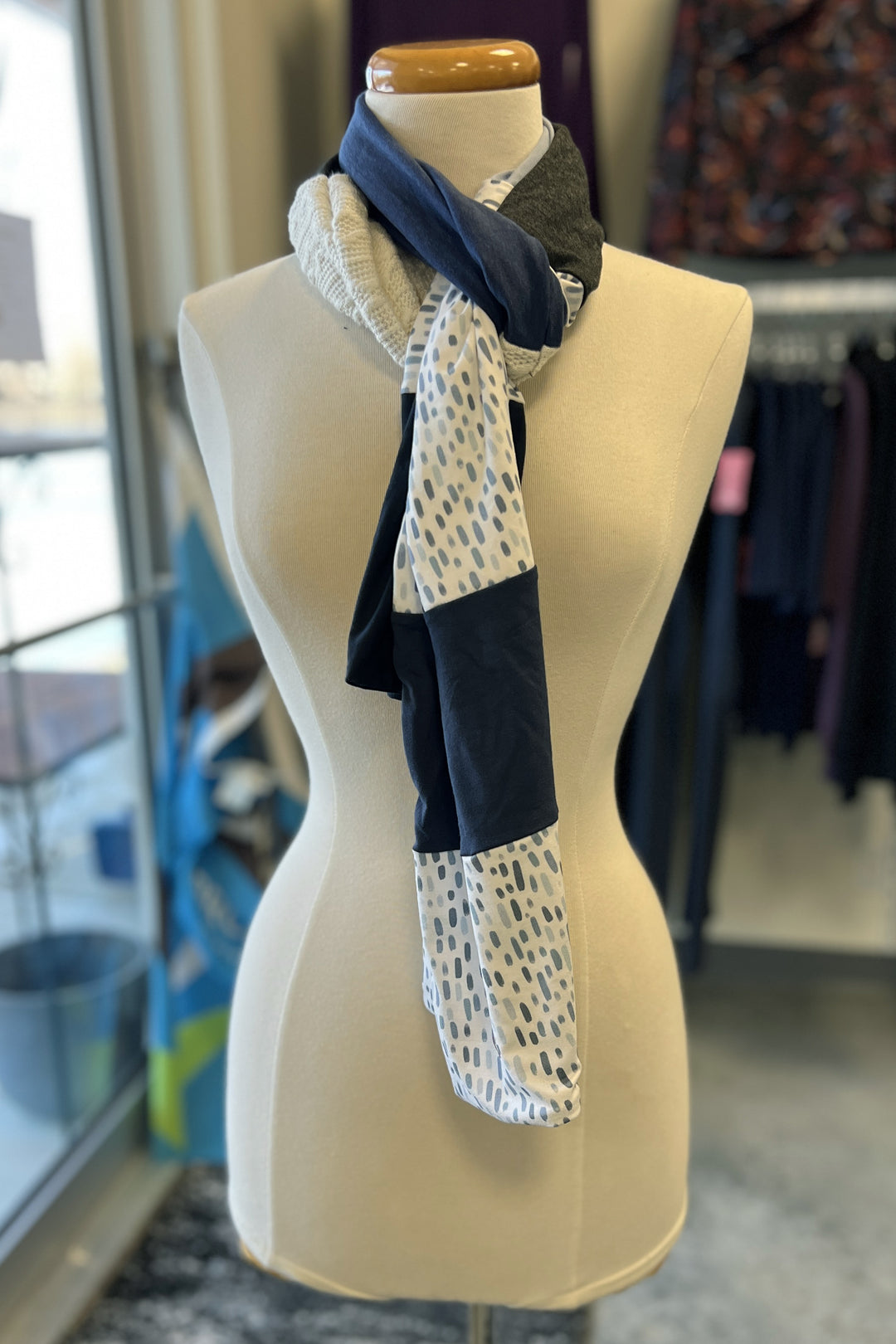 Foulard Atelier - Série Bleu