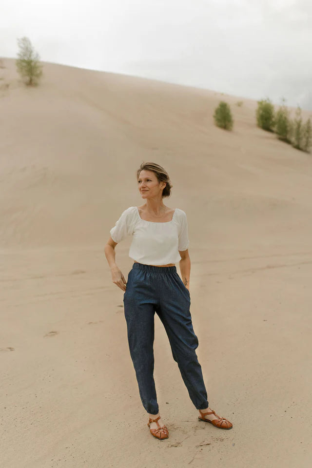 Jogger en denim léger