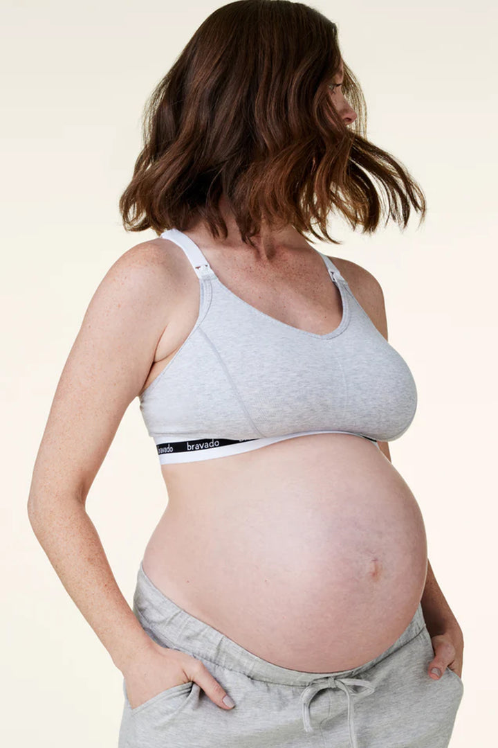 Maternity/Nursing Bra - Full Bust - Pale gray