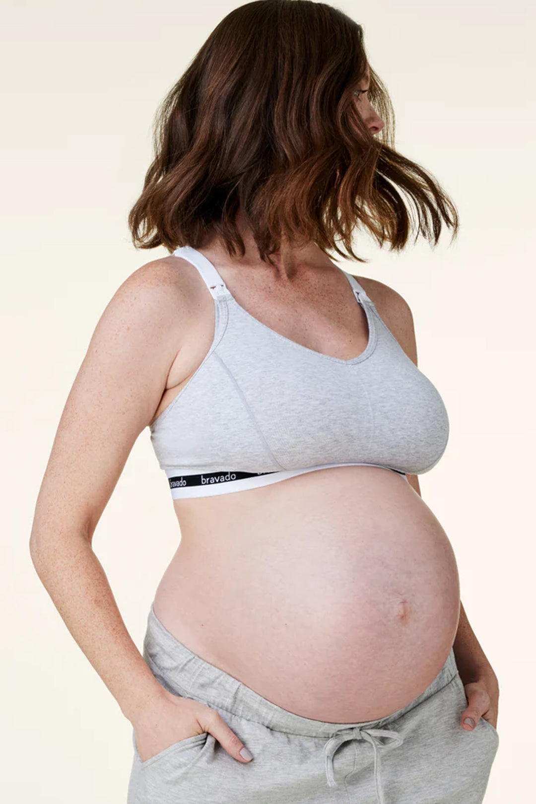 Maternity/Nursing Bra - Full Bust - Pale gray – Atelier Véronique B