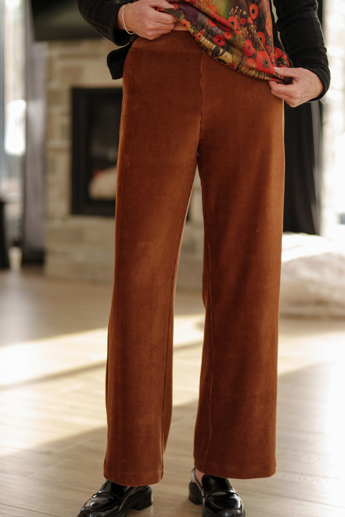 Palazzo Rigaud Corduroy Cognac