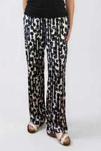 Alizée Wide Leg Trousers - Geo Blue