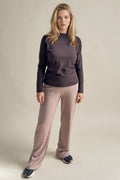 Chloe Rib Pants - Cafe au lait