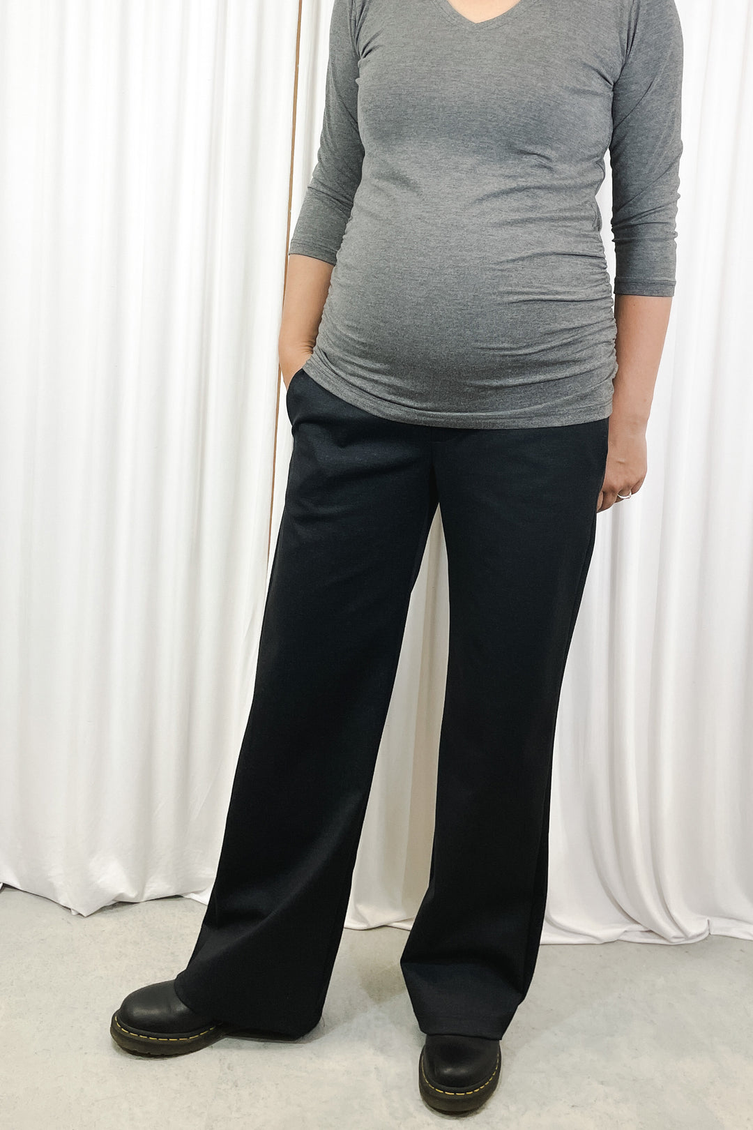 Florence Maternity trousers - Dark blue denim