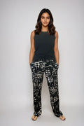 Pantalon Murielle - Noir et blanc
