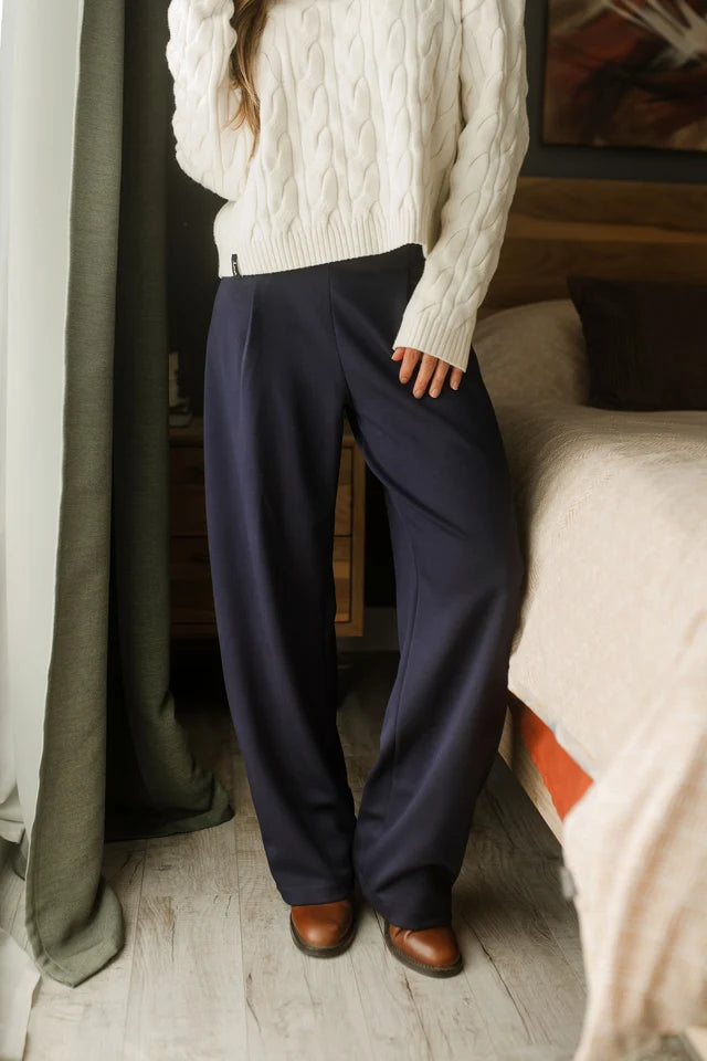 Scuba Pleated Trousers