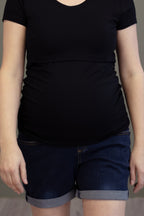 Nadia Maternity Jean Shorts