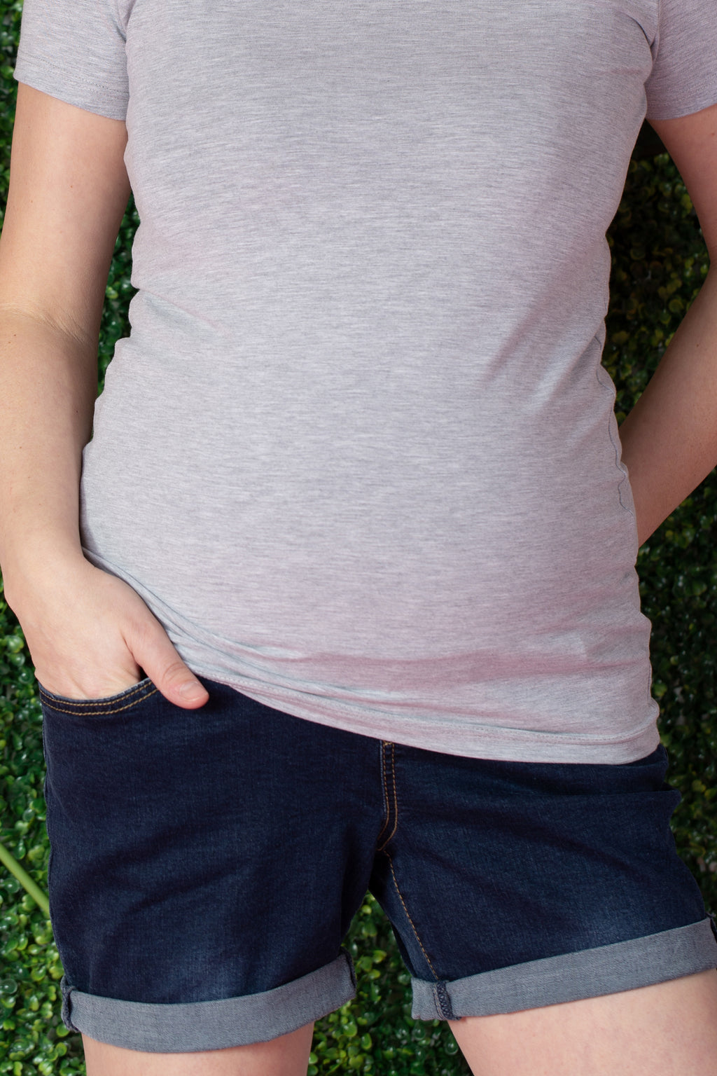 Nadia Maternity Jean Shorts
