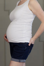Nadia Maternity Jean Shorts