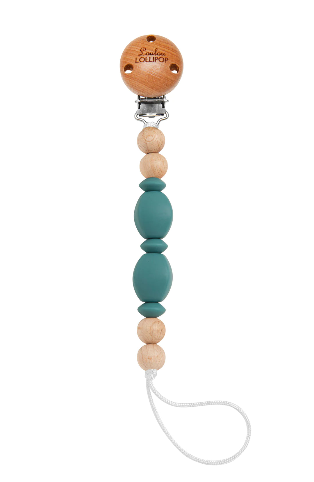 teal pacifier clip