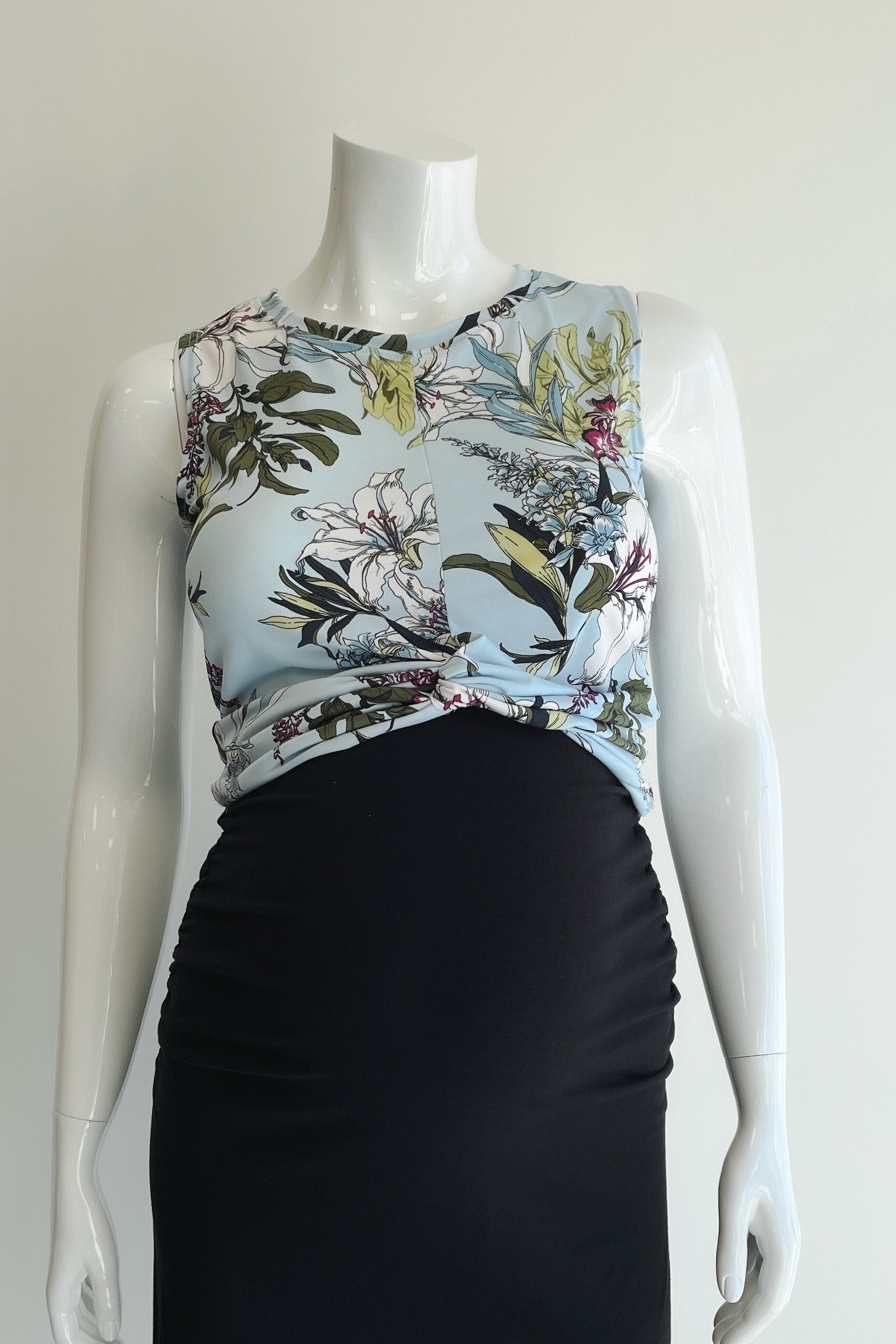 Camisole courte nouée - Lis - Atelier Véronique B