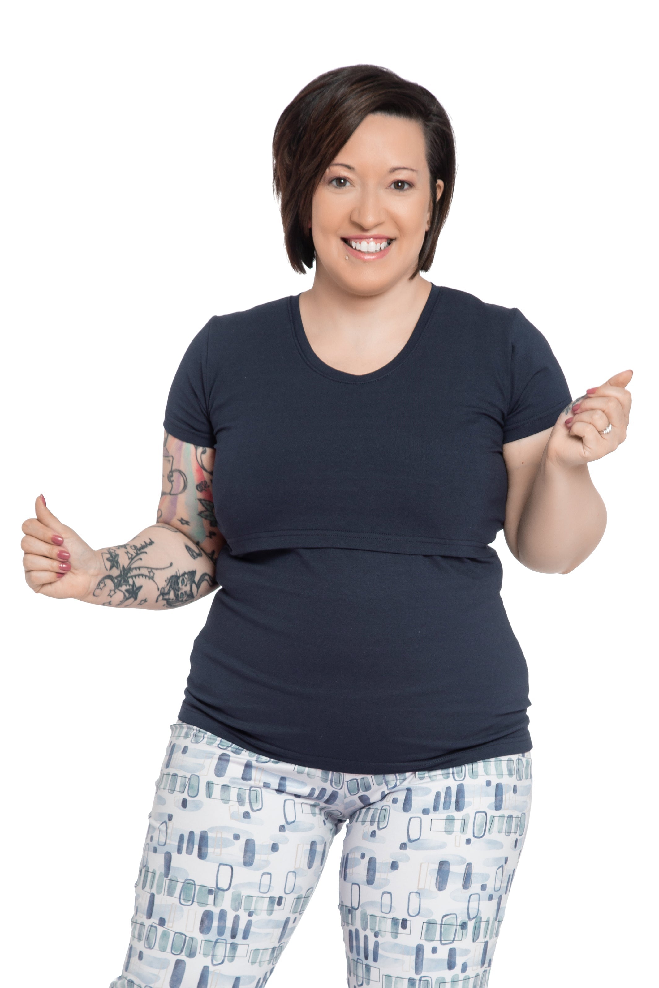 Chandail Célia - Bleu Marin - Atelier Véronique B