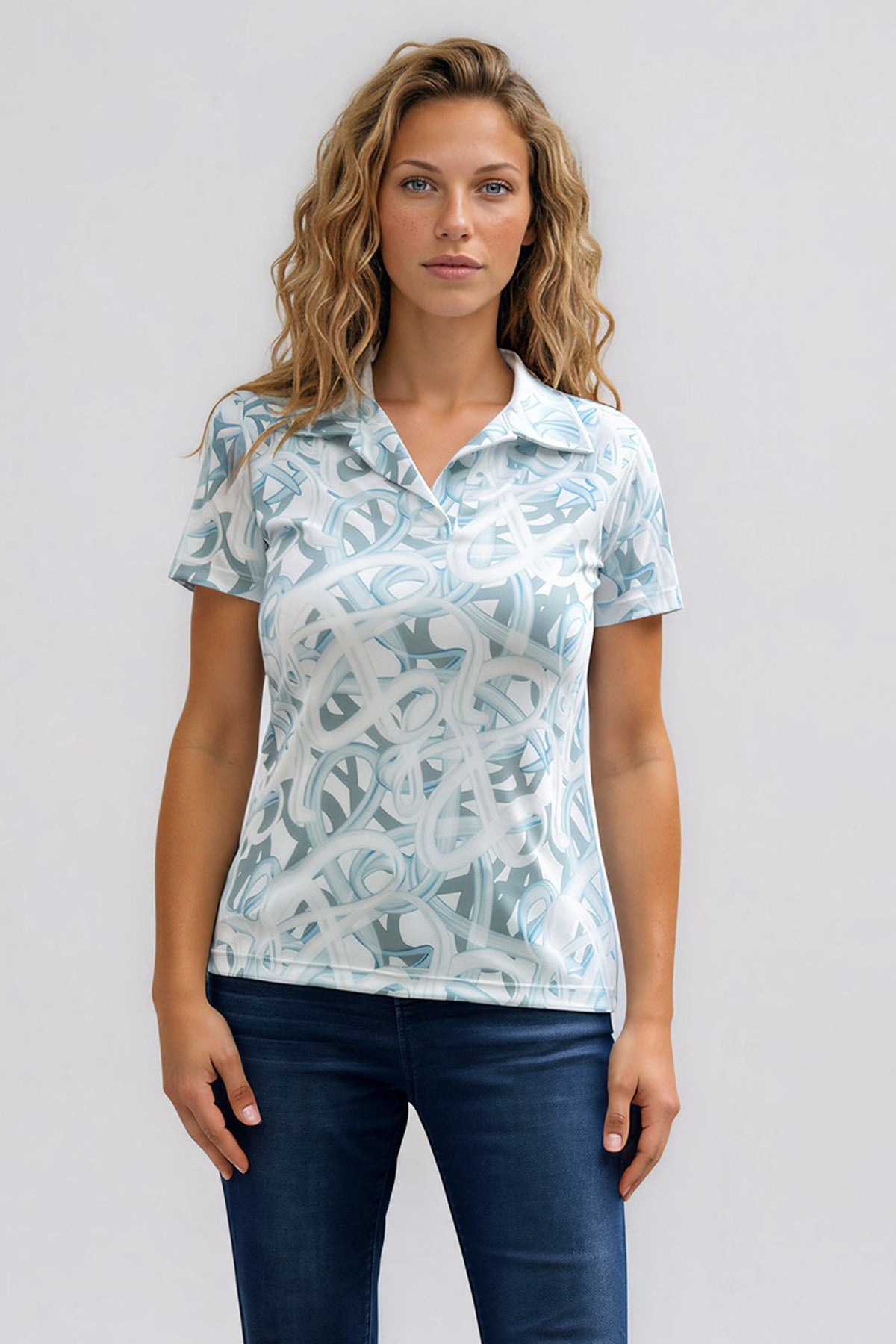 Chandail Polo manche courte Paula - Atelier Véronique B