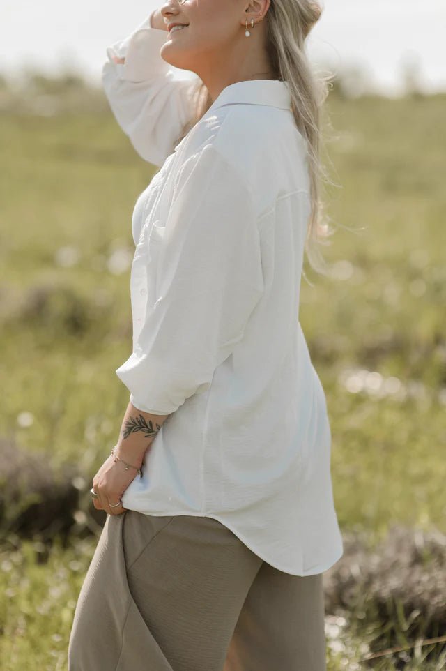 Chemise Jacqueline Flow Blanche - Atelier Véronique B