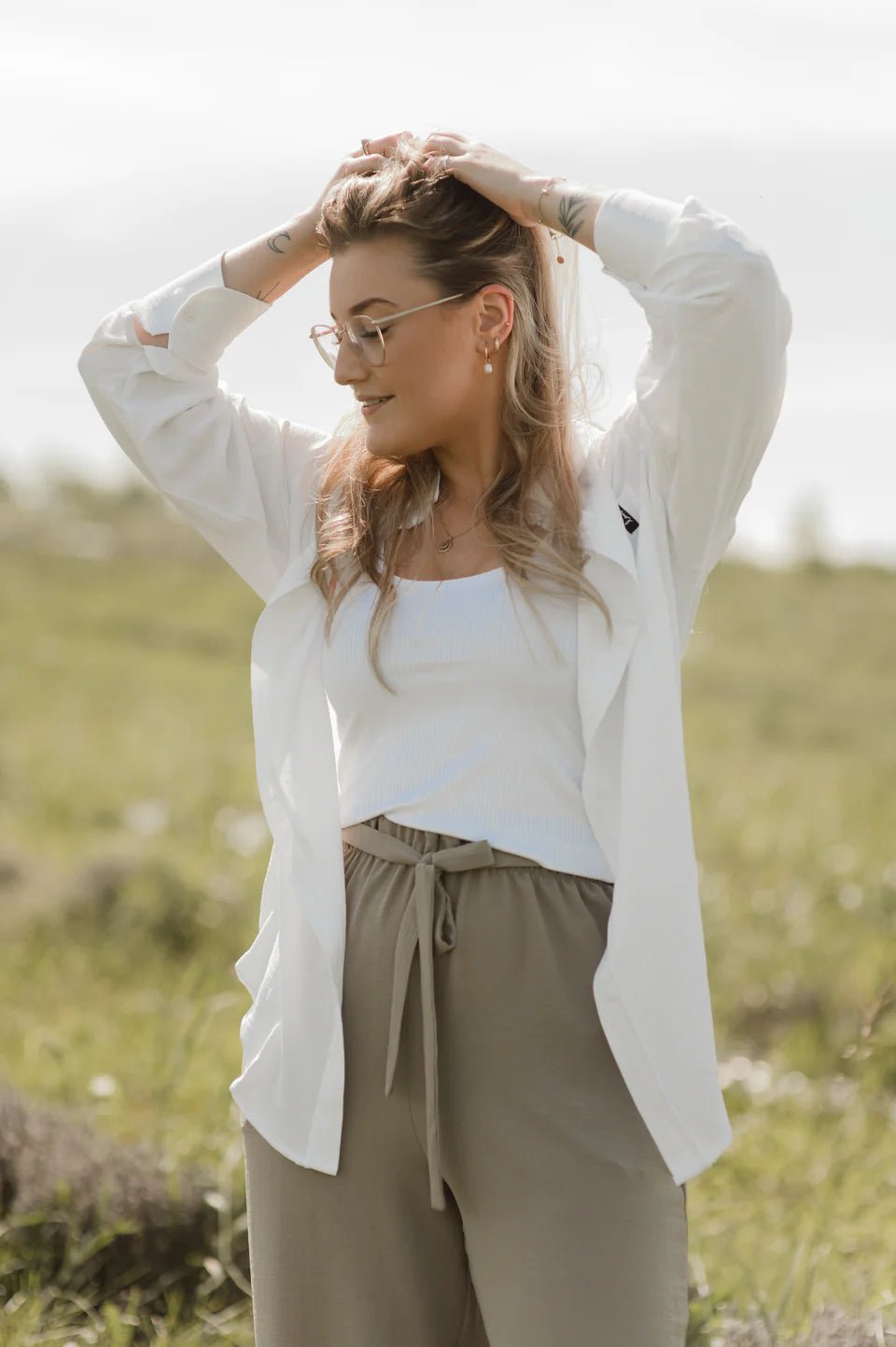 Chemise Jacqueline Flow Blanche - Atelier Véronique B