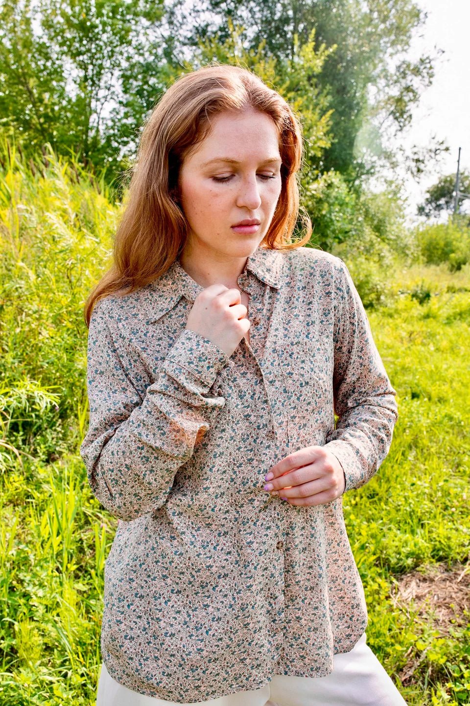 Chemise Véronne - Fleurs vintage - Atelier Véronique B