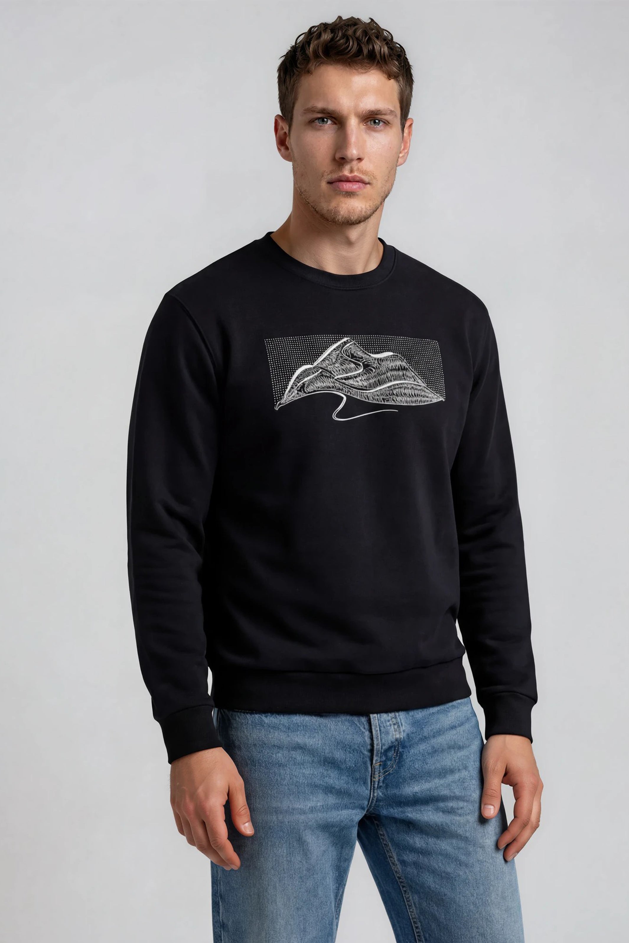 Crewneck - Nuit sur les sommets - Atelier Véronique B