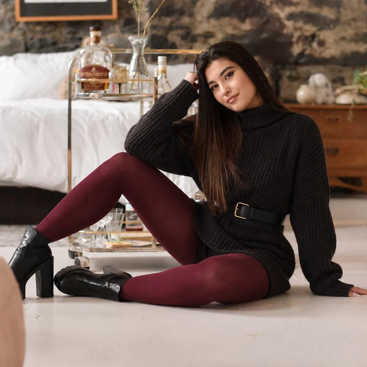 Dark Burgundy Deluxe Indestructible Tights 