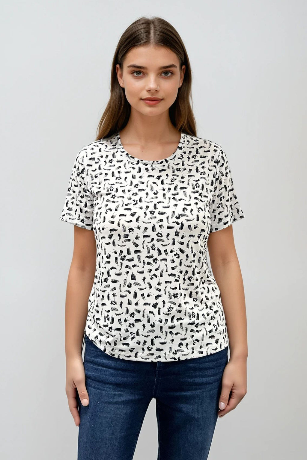 Edith - Chandail fluide à motif - Atelier Véronique B