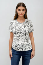 Edith - Chandail fluide à motif - Atelier Véronique B