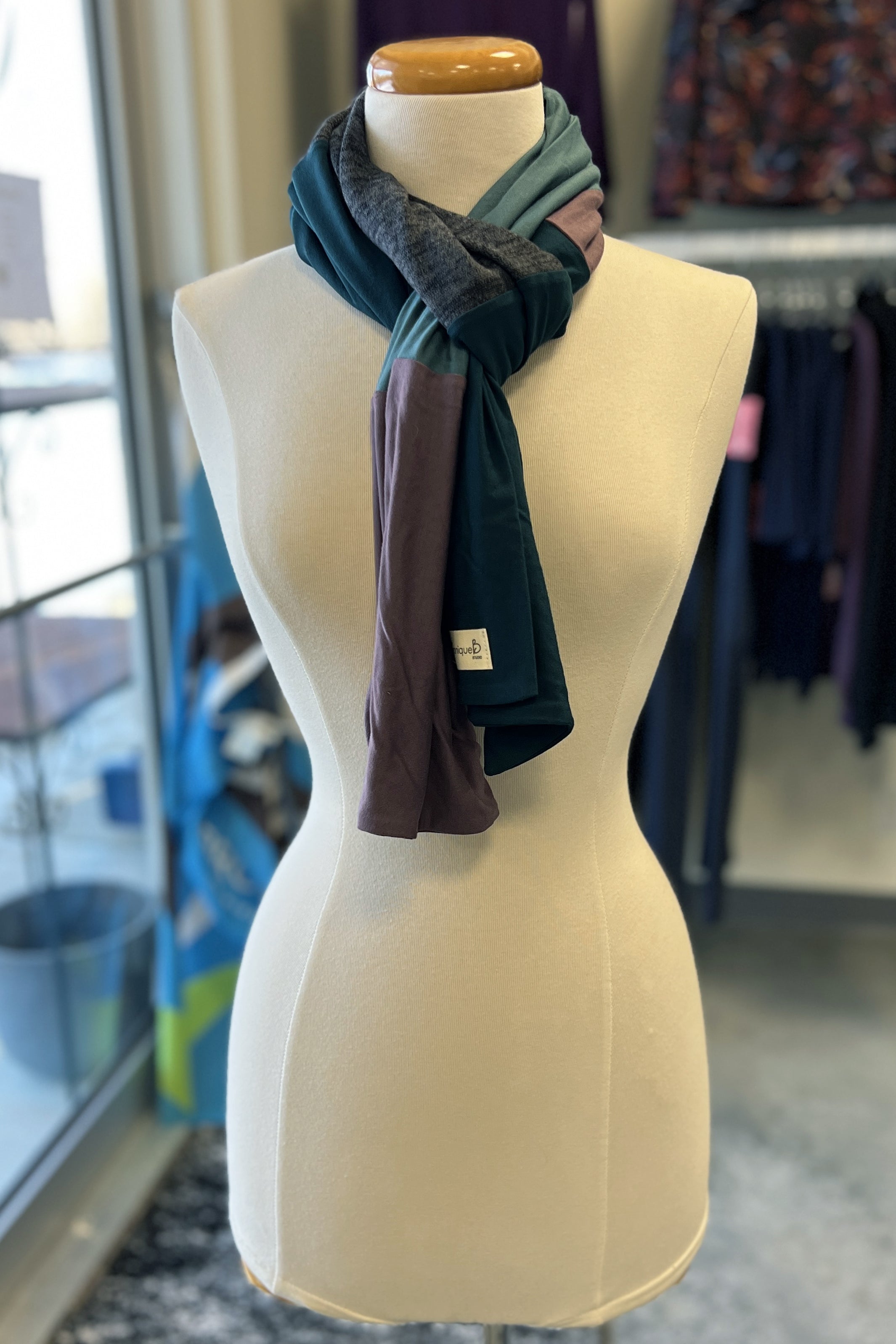 Foulard Atelier - Série Verte - Atelier Véronique B