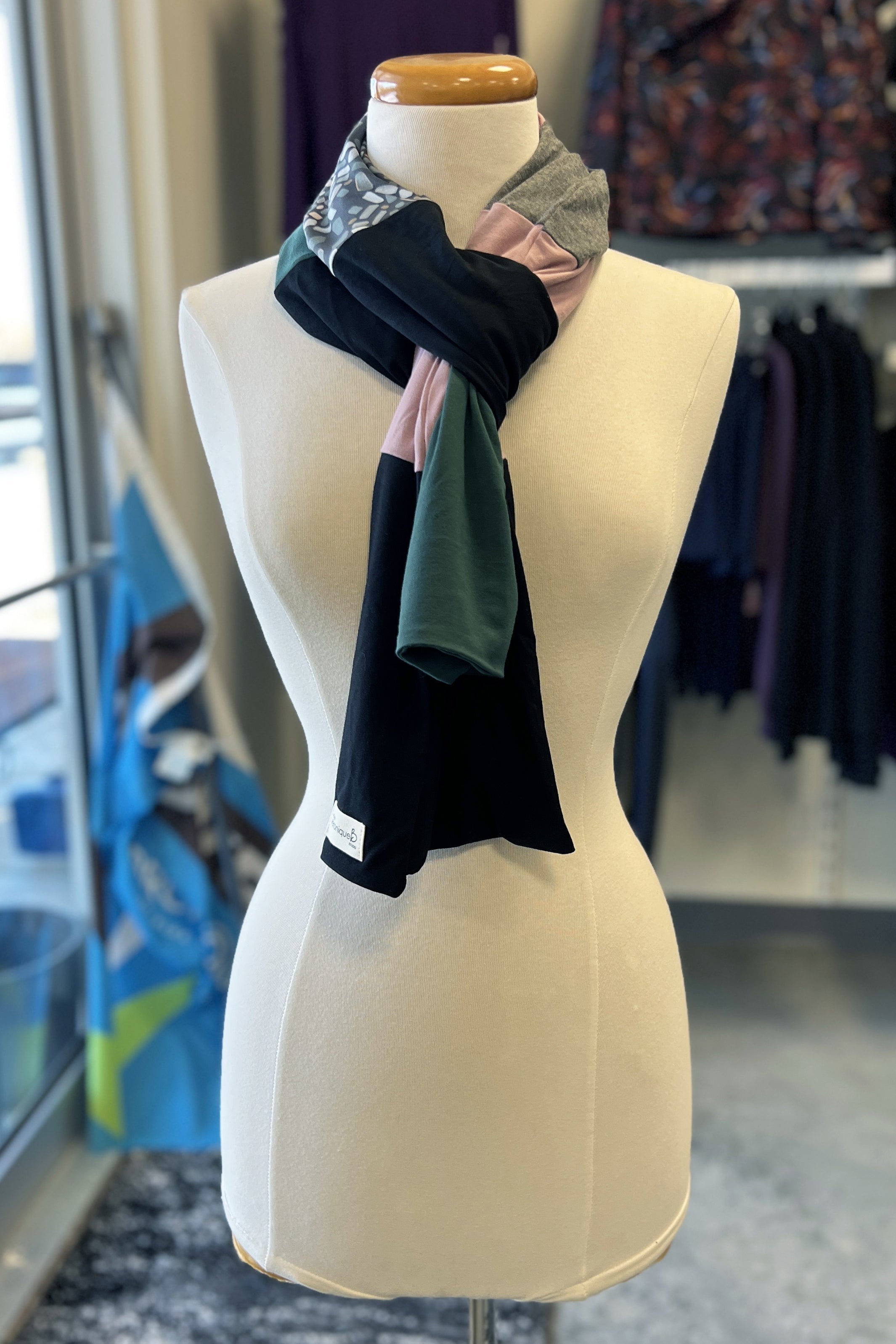 Foulard Atelier - Série Verte - Atelier Véronique B
