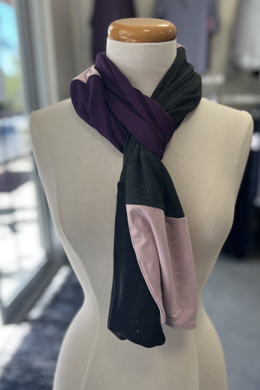Foulard Atelier - Série Violet - Atelier Véronique B