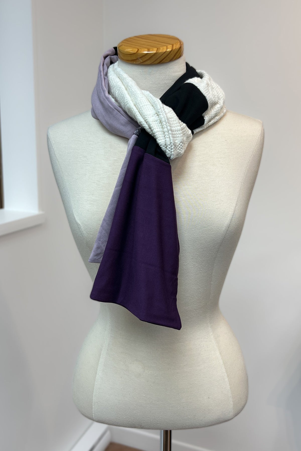 Foulard Atelier - Série Violette - Atelier Véronique B