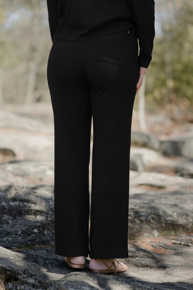 Pantalon jambes larges rib bambou - Atelier Véronique B