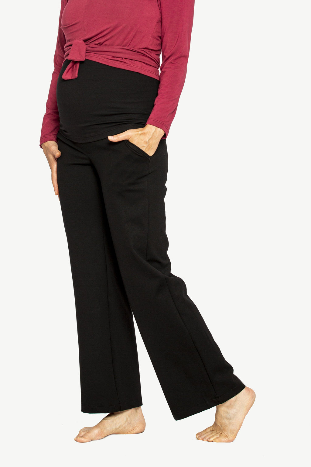 Pantalon Maternité Florence - Noir - Atelier Véronique B