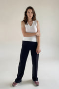 Chloe Rib Pants - Black