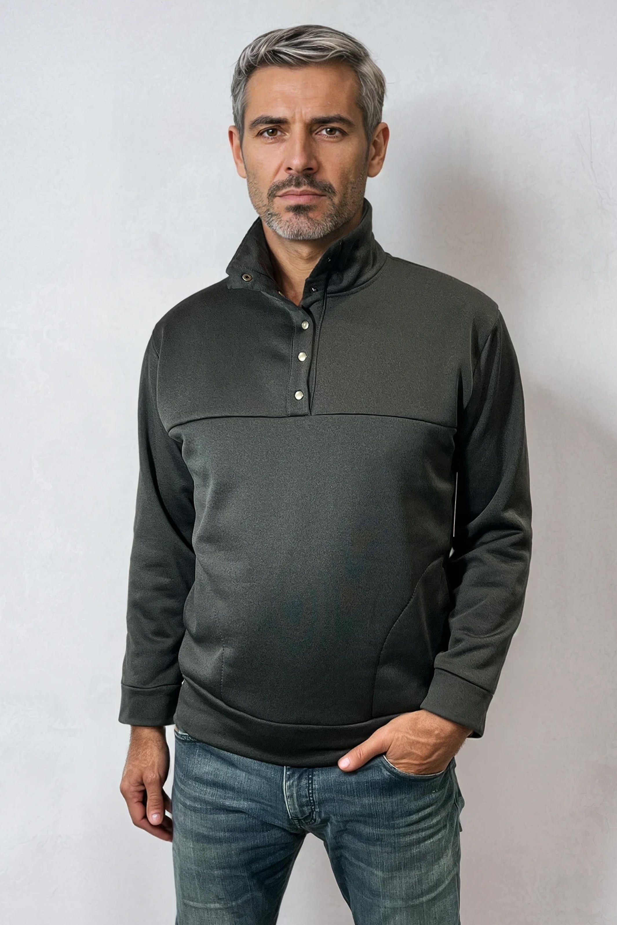 Pull Dominique - Gris Acier - Atelier Véronique B