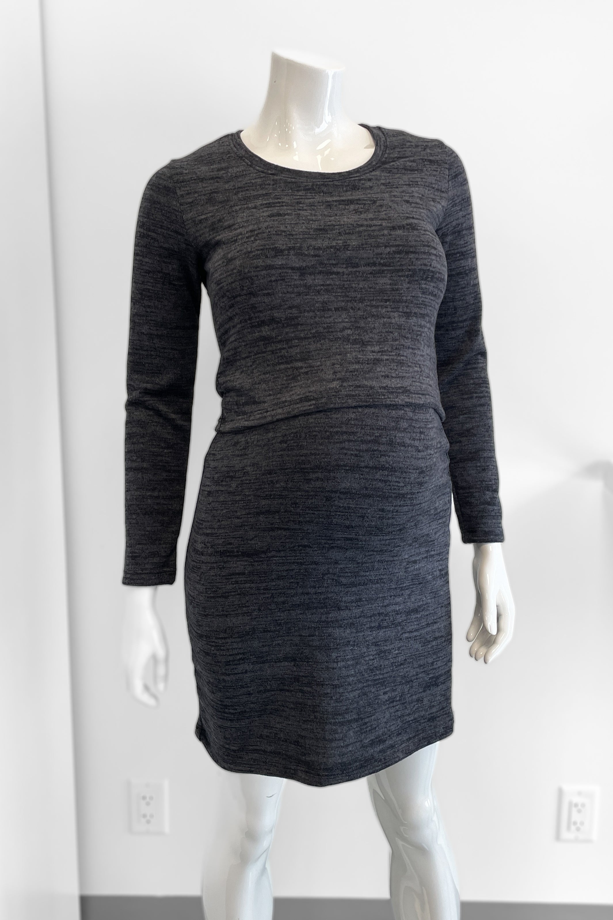 Robe Thora - Tricot gris - Atelier Véronique B