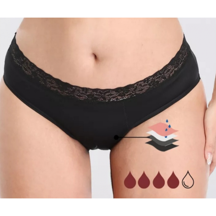 Culotte menstruelle dentelle