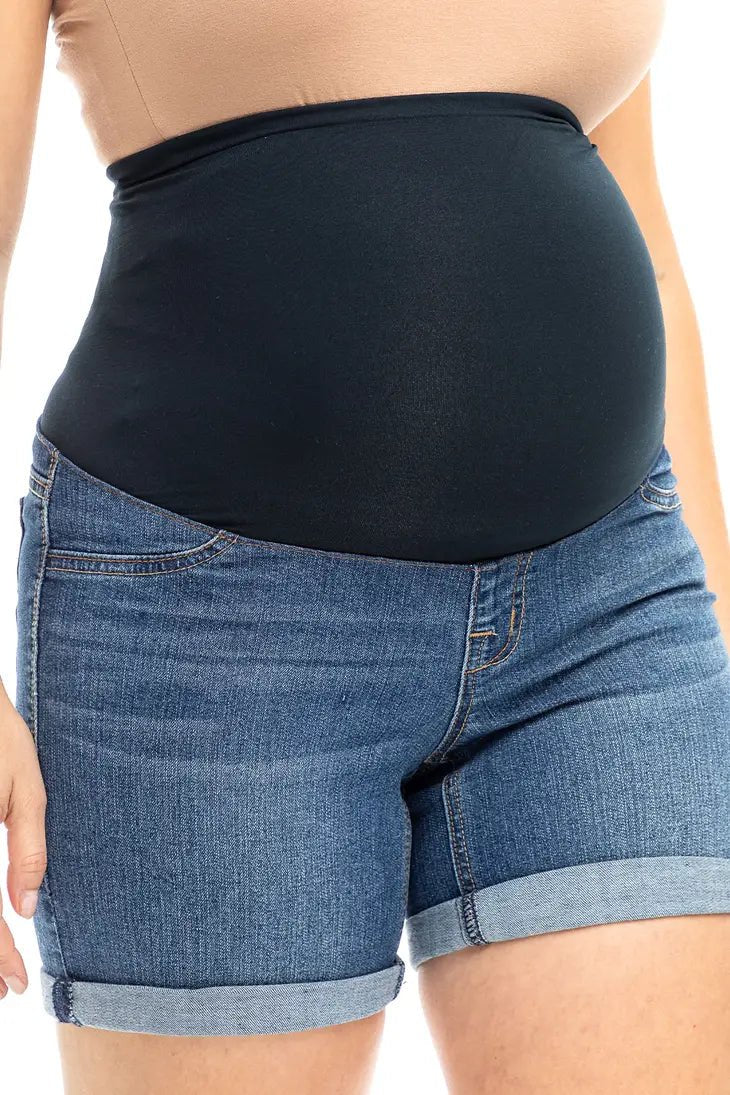 Short Maternité en jeans Charlie - Atelier Véronique B