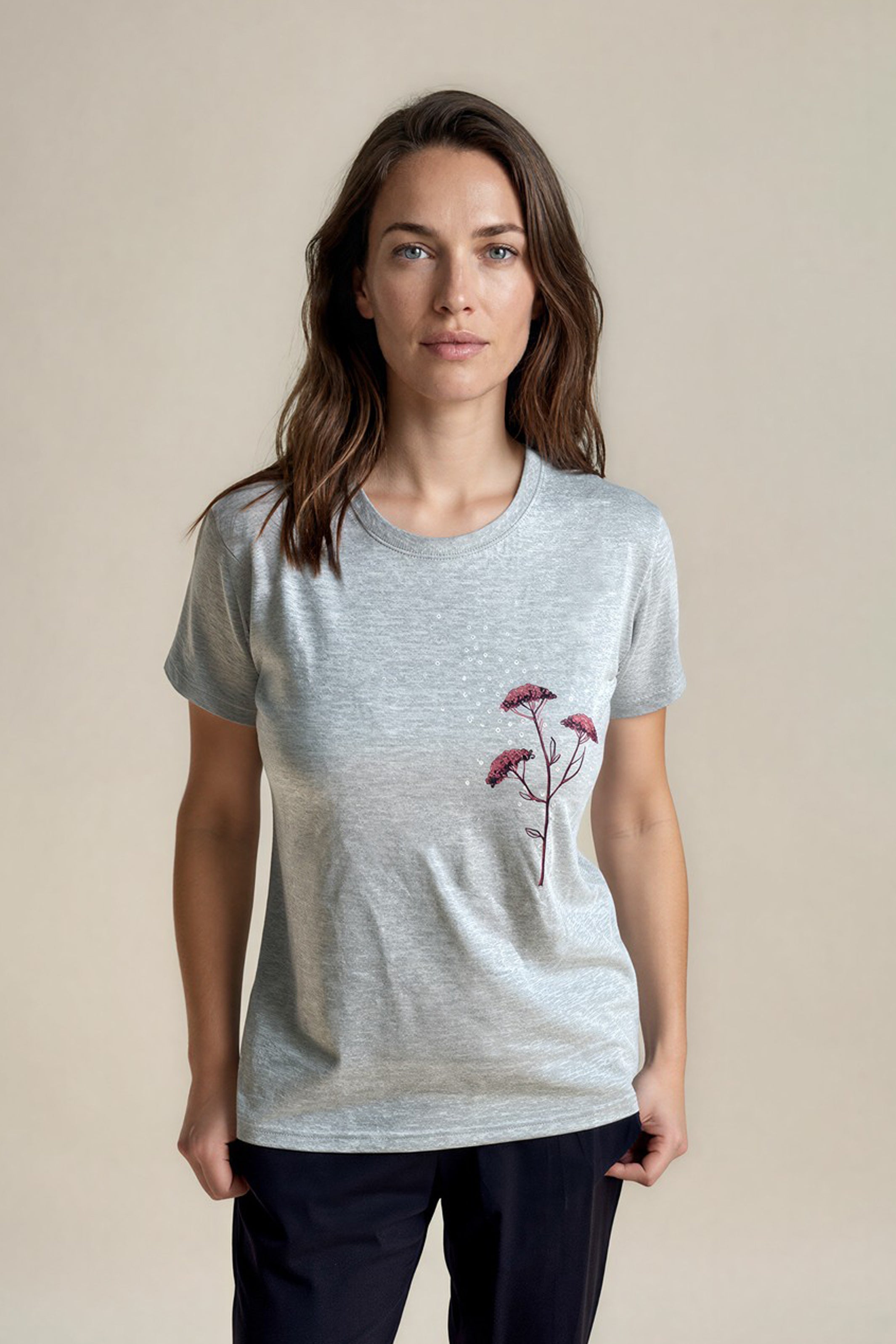 T-Shirt coton relax Sienna - Achillea - Atelier Véronique B