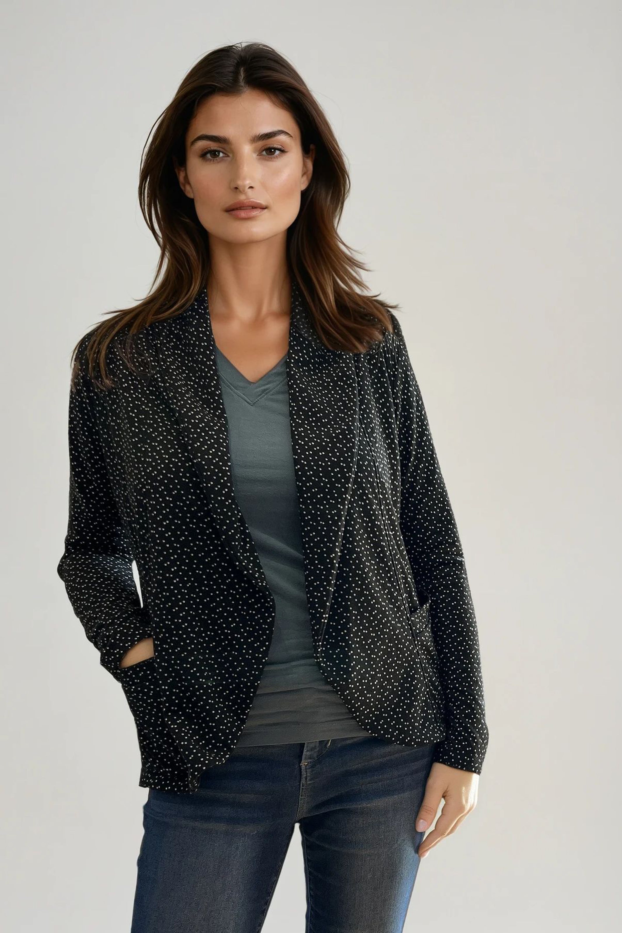 Veste Melina - Noir Nuit - Atelier Véronique B