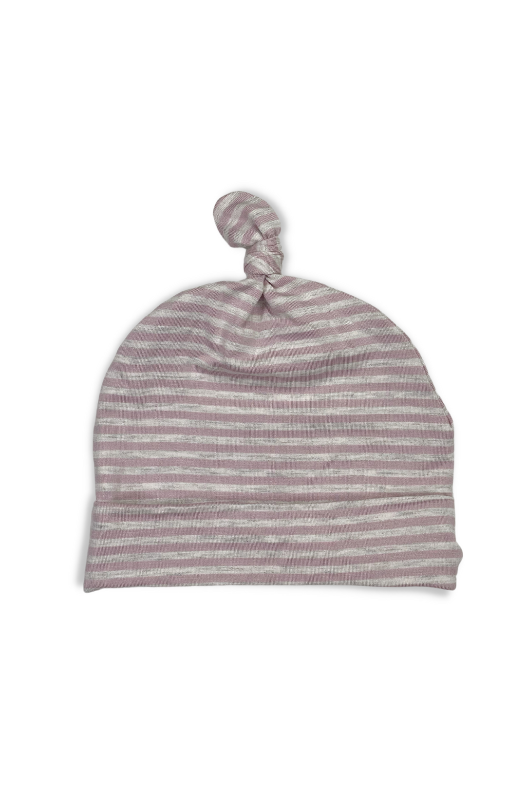 Baby Hat - Pink and Beige Striped