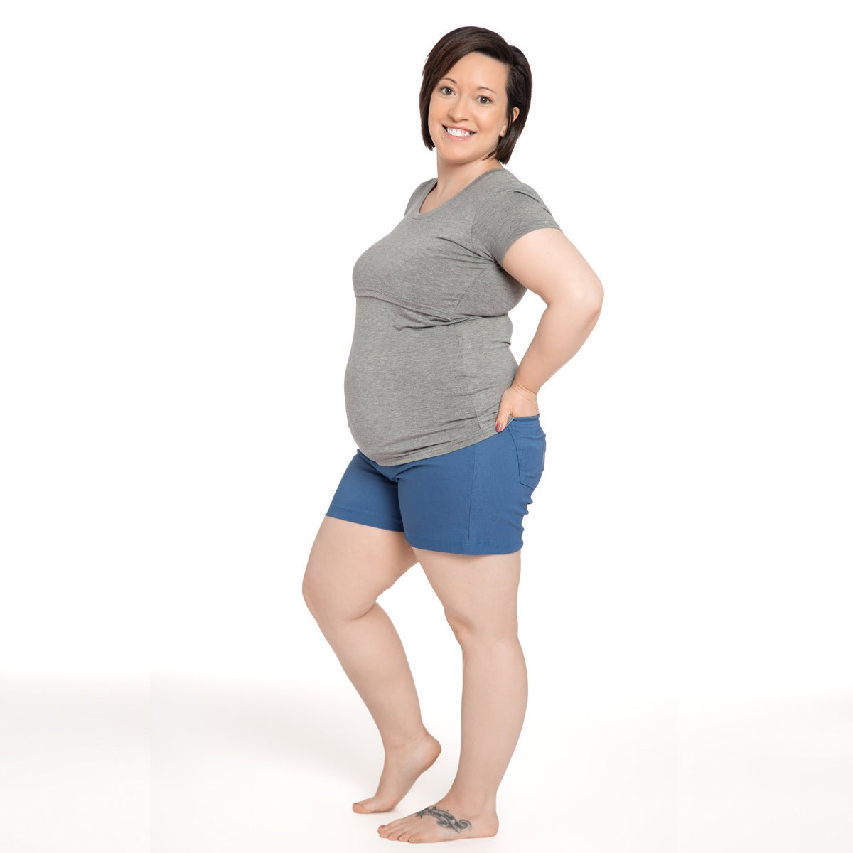 Short Aurélie - Bleu Océan - Atelier Véronique B